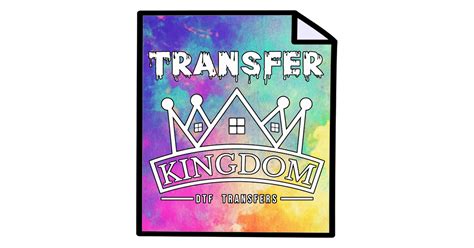 Transfer kingdom - Ready to Press DTF Transfers. DTF Gang Sheets. Explore endless possibilities on our Home Page. Elevate your wardrobe with diverse DTF transfer collections. Shop now for …